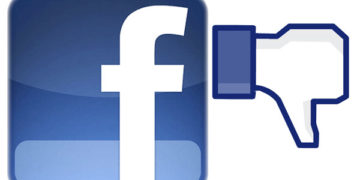 Facebook thumbs down