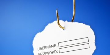 Phishing username and password