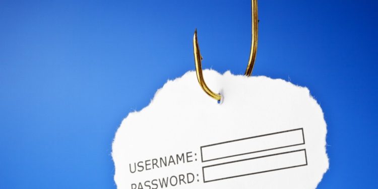 Phishing username and password