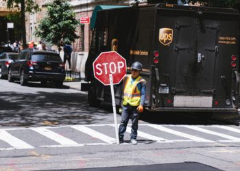UPS Stop sign