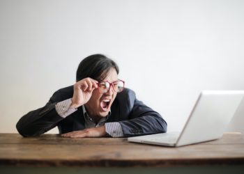 Angry employee