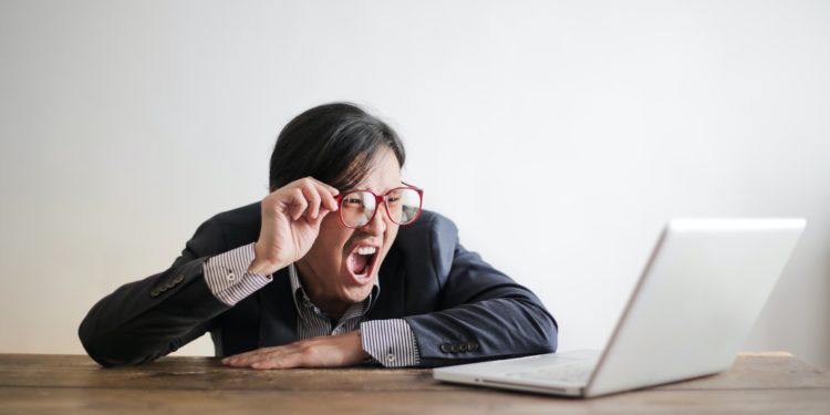Angry employee