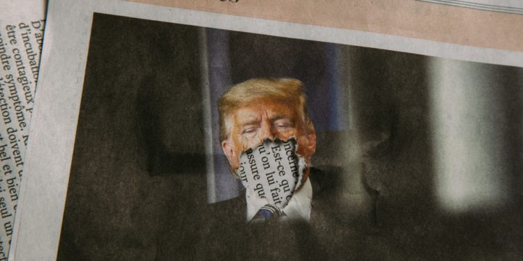 Donald trump defaced