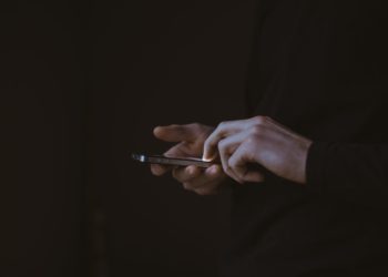 man on phone