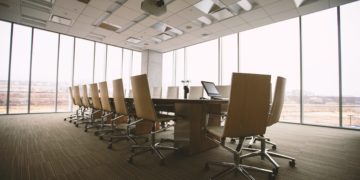 Boardroom meeting table