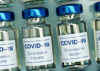 Covid-19 vaccine bottles