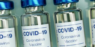Covid-19 vaccine bottles
