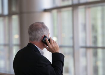 Man on phone
