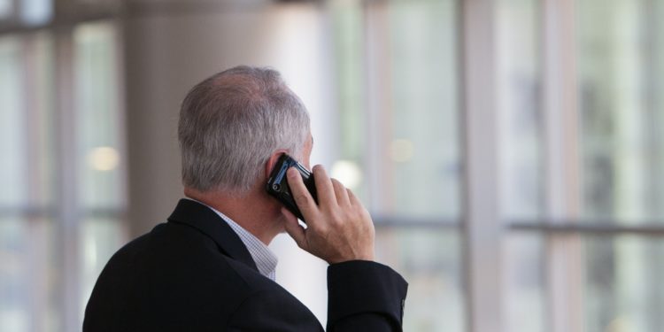 Man on phone