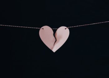 Ripped paper heart