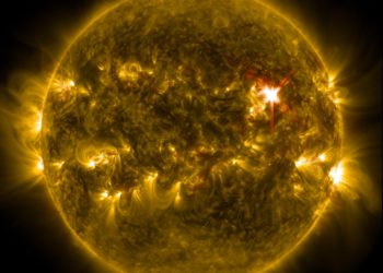 Close up image of the sun/a star.