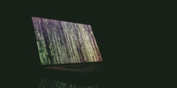 Computer screen with code on it