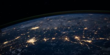An image of earth from space