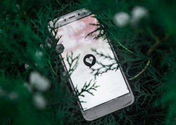 Dating app on a phone