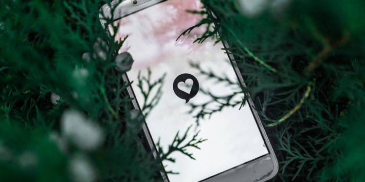 Dating app on a phone