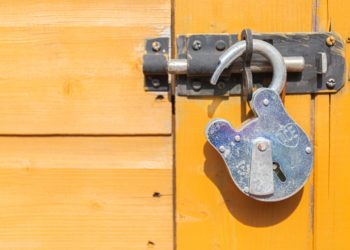 Unlocked padlock