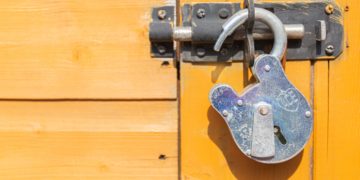 Unlocked padlock