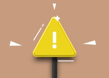 Yellow warning sign