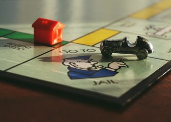 Monopoly board "go to jail" field.