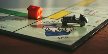 Monopoly board "go to jail" field.