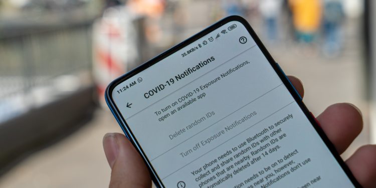 Covid-19 contact tracing application for iPhone asking for bluetooth permission