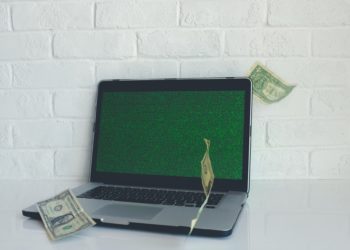 Computer with money