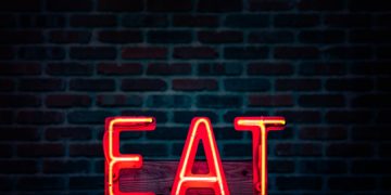 Neon eat sign