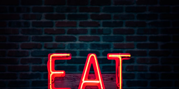 Neon eat sign