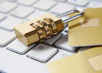 lock sitting on keyboard