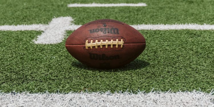 american football on field