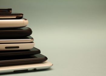 stacked phones