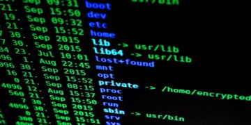 computer screen displaying code