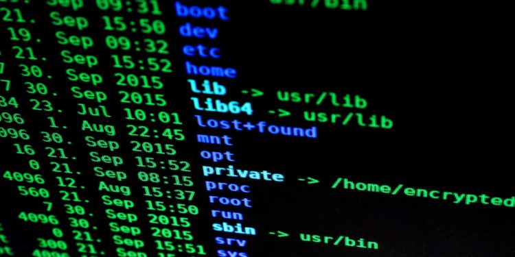 computer screen displaying code