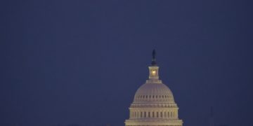 Washington under moonlight