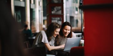 women on laptop