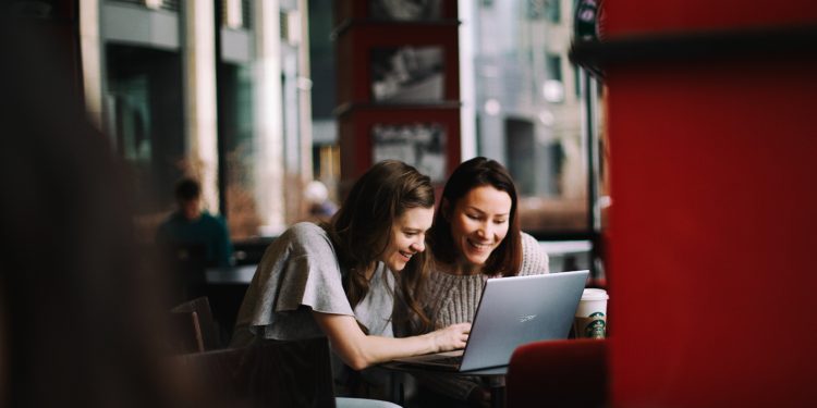 women on laptop