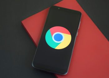 google logo on phone screen