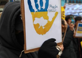 ukraine protest placard