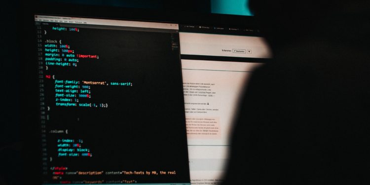 hacker using computer