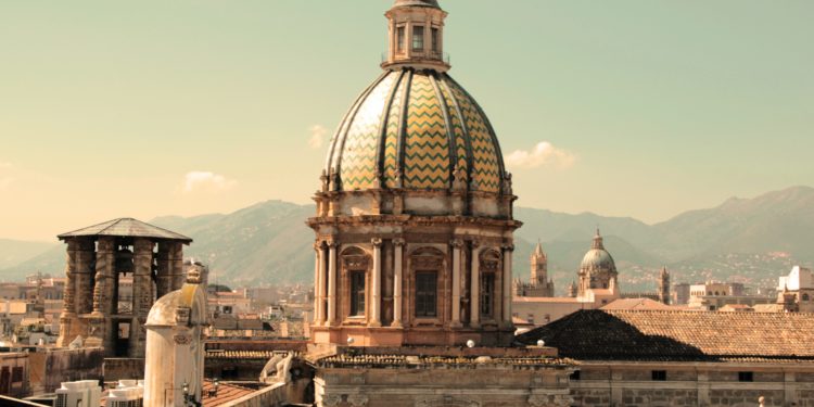 Dome and buildings in Italy