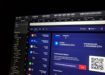 Blue computer screen
