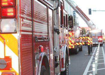 Side of fire engine