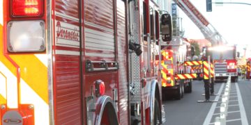 Side of fire engine