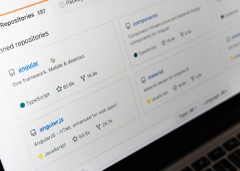 GitHub screen
