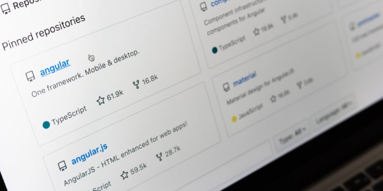 GitHub screen