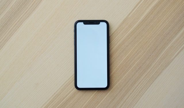 Phone with white background