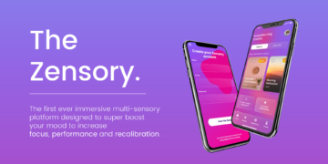 The Zensory Logo. Zensory app, phones.