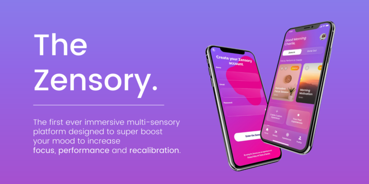 The Zensory Logo. Zensory app, phones.