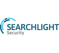 blue logo that reads 'searchlight'
