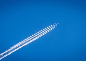 plane in sky